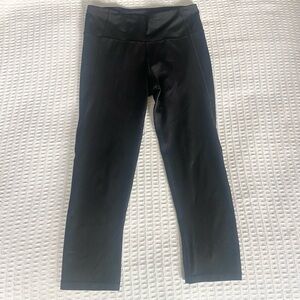 GapFit Black High-Waisted crop Leggings medium tall